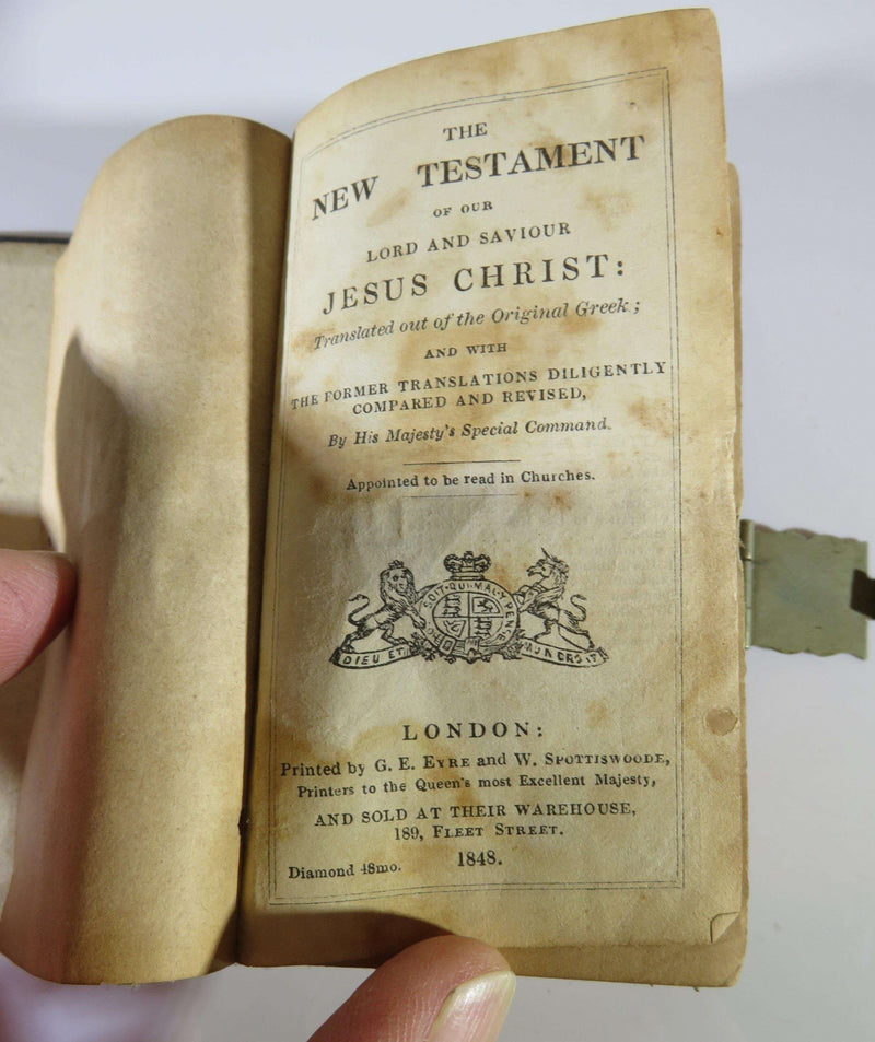 1848 The New Testament of our Lord and Savior Jesus Christ Pocket Bible - Just Stuff I Sell