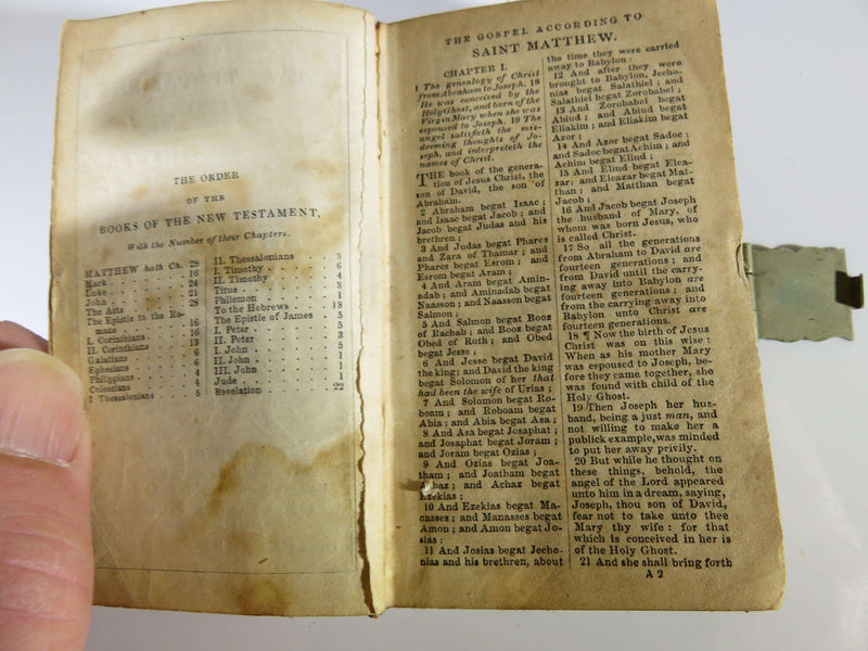 1848 The New Testament of our Lord and Savior Jesus Christ Pocket Bible - Just Stuff I Sell