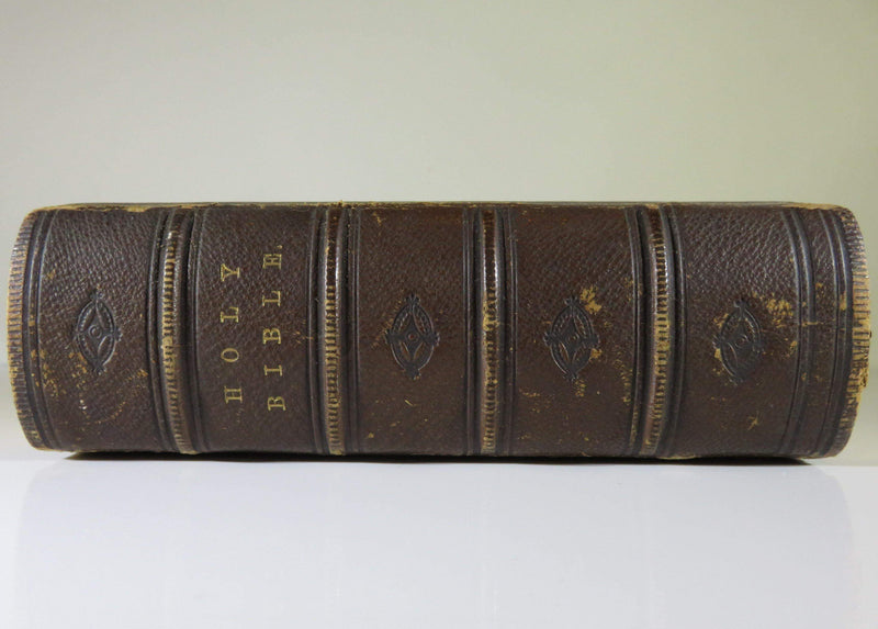 1867 The Holy Bible Old & New Testaments Clasped J B Lippincott & Co - Just Stuff I Sell