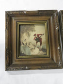 Pair of Old Masters 5 1/2" x 4 1/2" Painted Lithographs Framed A Cahan Pictures product image for Just Stuff I Sell, clear front view, neutral background, original listing photo, optimized descriptive alt text, centered composition variant 3