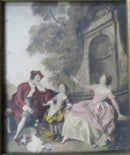 Pair of Old Masters 5 1/2" x 4 1/2" Painted Lithographs Framed A Cahan Pictures product image for Just Stuff I Sell, clear front view, neutral background, original listing photo, optimized descriptive alt text, centered composition