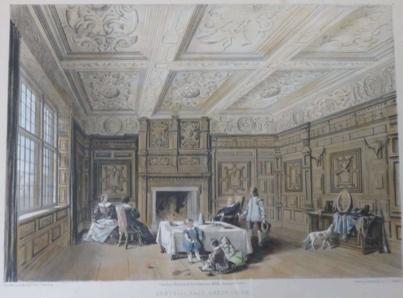 1845 Benthall Hall, Shropshire, Drawn In Lithotint By F.w. Hulme, J.c. Bylifs, C