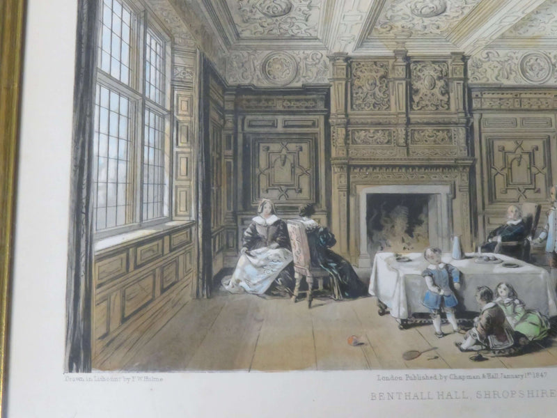 1845 Benthall Hall, Shropshire, Drawn In Lithotint By F.w. Hulme, J.c. Bylifs, C