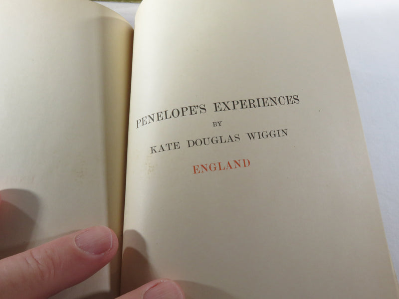 Penelope's Experiences England Scotland Vol. 1 & 2 Kate Douglas Wiggin Charles E Brock