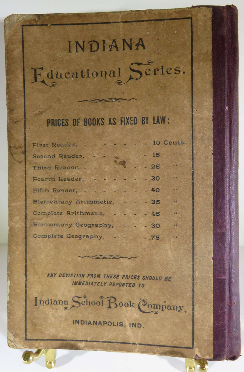 Indiana Educational Series First Reader 1889 Jas. E. Blythe Indiana School Book Co - Just Stuff I Sell