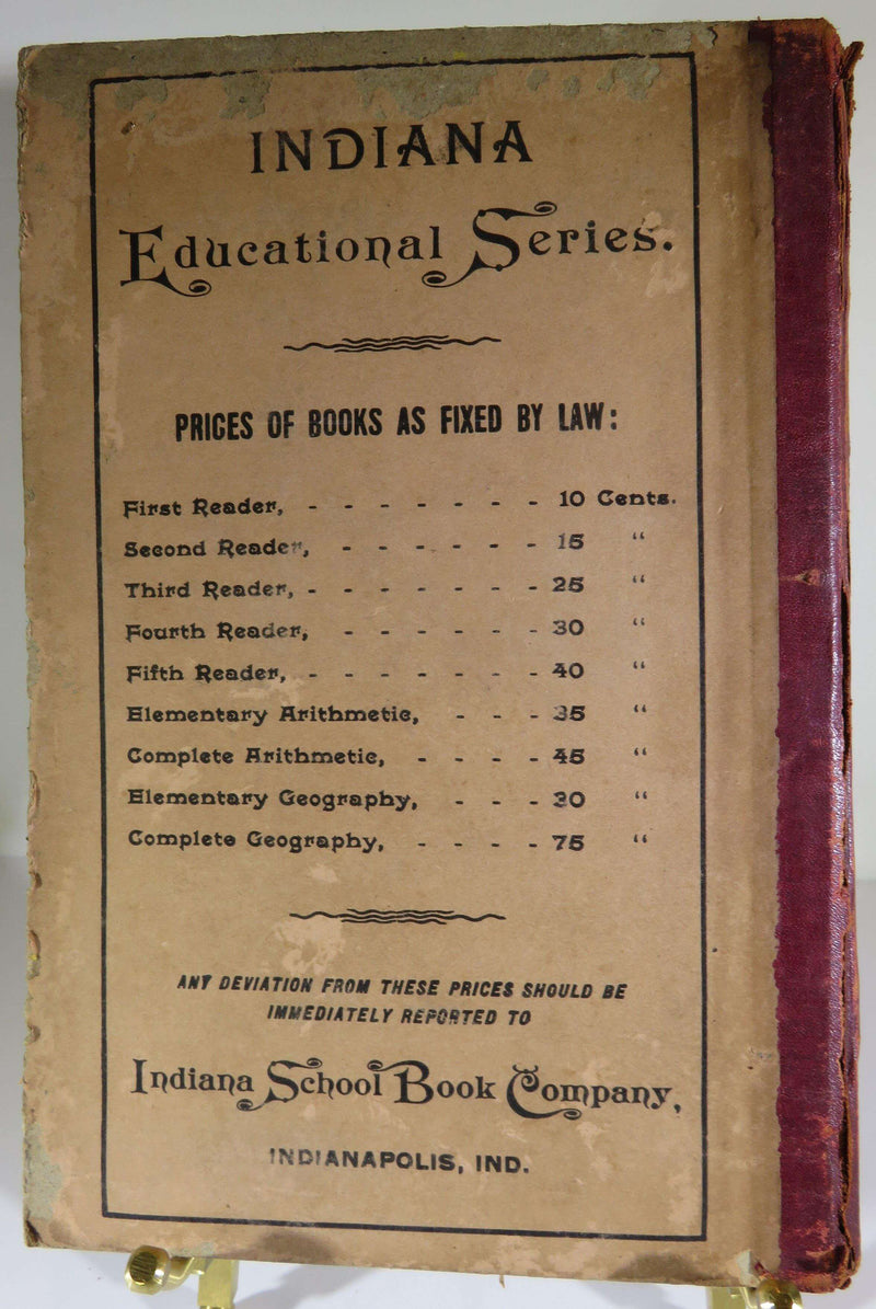 Indiana Educational Series Fourth Reader 1889 Jas. E. Blythe Indiana School Book Co - Just Stuff I Sell