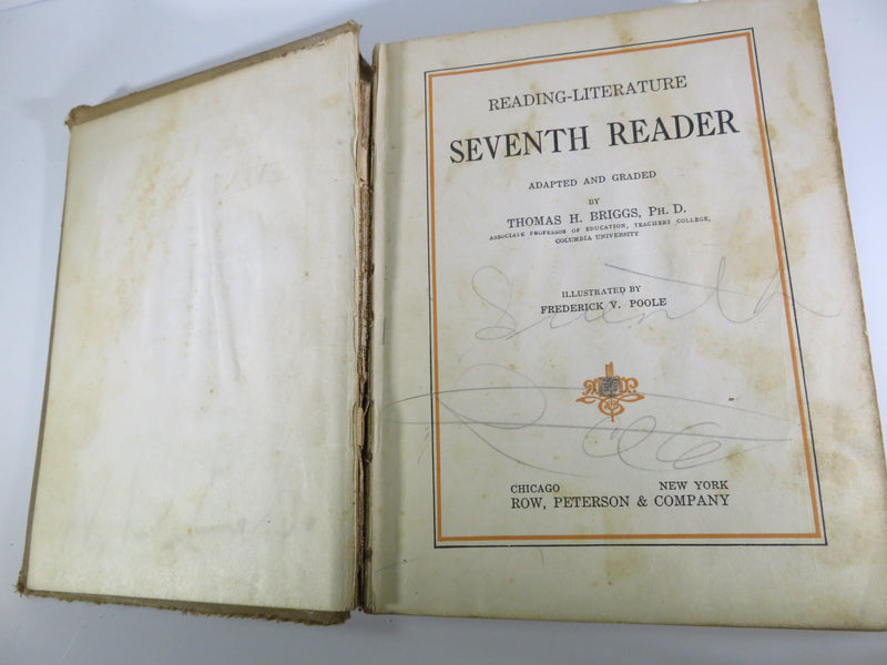 Reading-Literature Seventh Reader 1915 Thomas H Briggs Frederick V Poole - Just Stuff I Sell