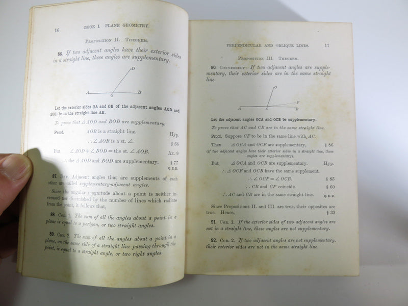 Plane and Solid Geometry G. A. Wentworth Revised Edition 1903 Ginn & Co - Just Stuff I Sell
