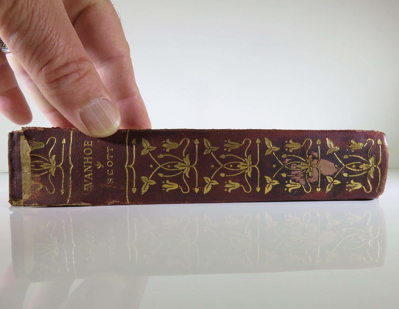 Ivanhoe A Romance by Sir Walter Scott Circa 1900 Hurst & Company Poor Spine - Just Stuff I Sell