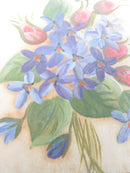 Retro Set of Round Frames with Matching Flower Displays under Glass 8" Across product image for Just Stuff I Sell, clear front view, neutral background, original listing photo, optimized descriptive alt text, centered composition variant 9