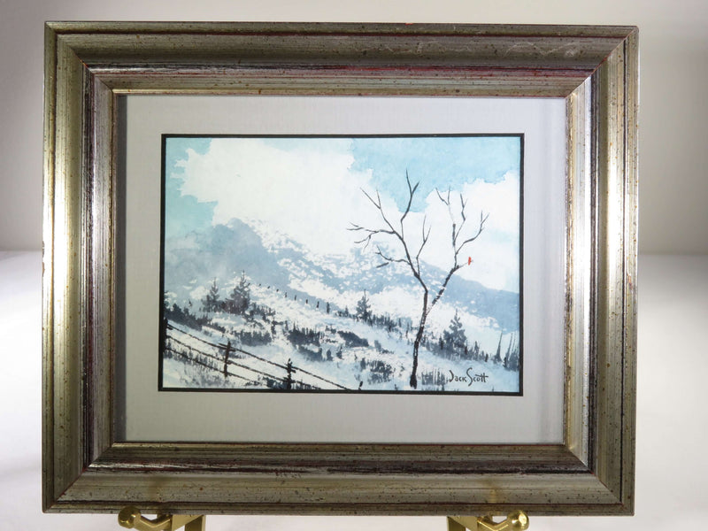 1995 Mountain High Watercolor by Jack Scott of Princeton West Virginia