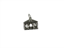 Sterling Silver Nativity Scene Charm Jesus, Mary, Joseph Nativity Story Charm — Sterling Silver, Silver — front view