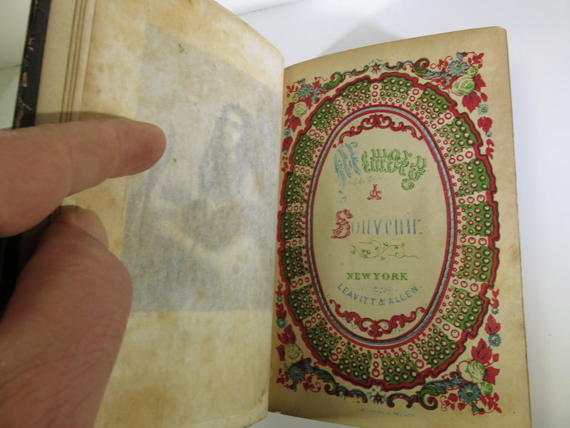 Memory A Souvenir Papier-Mache Leavitt & Allen 1854 Illustrated Gift Book - Just Stuff I Sell