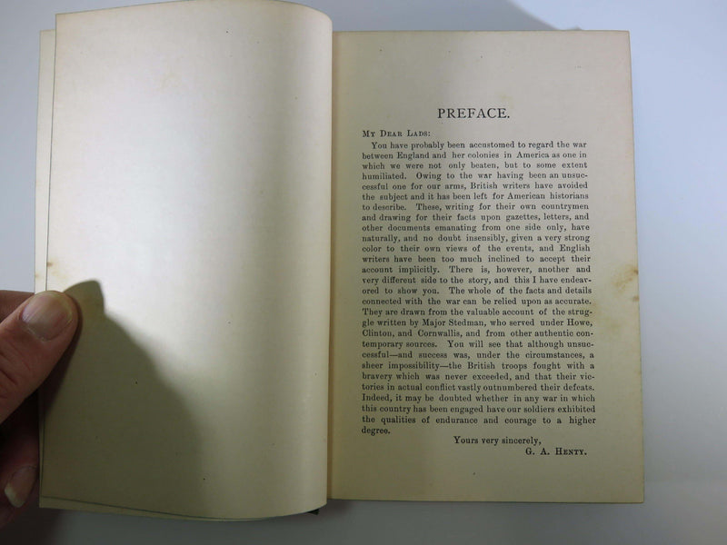 1898 True to the Old Flag A Tale of the American War of Independence G. A. Henty - Just Stuff I Sell