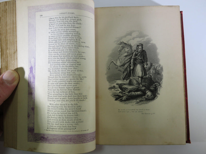 The Poetical Works of Lord Byron With Life Gall & Inglis 1882 Engravings on Steel - Just Stuff I Sell