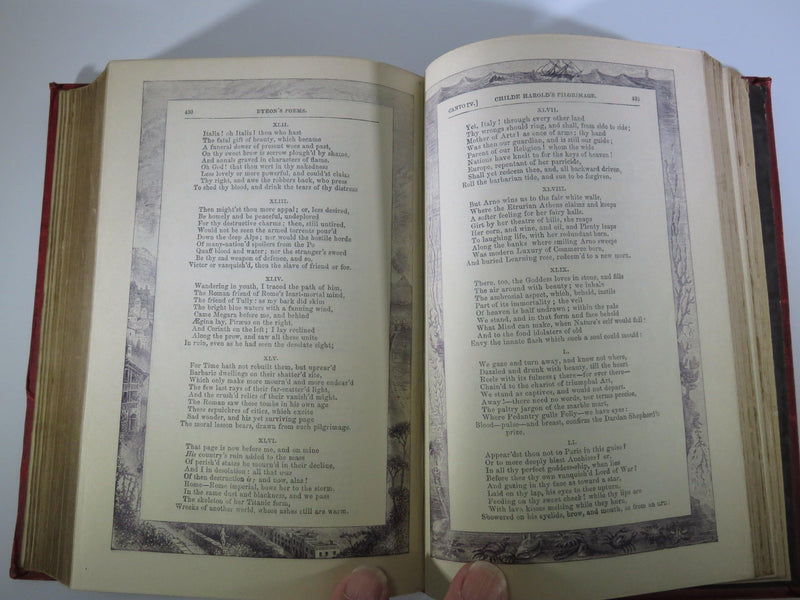The Poetical Works of Lord Byron With Life Gall & Inglis 1882 Engravings on Steel - Just Stuff I Sell