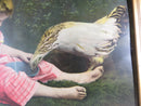 No. 135 A Divided Repast  Child & Chicken Chromolithograph 1901 M L & Co NY - Just Stuff I Sell