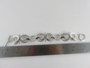 Vintage Modernist Sterling Silver Circle and Post Style Toggle Bracelet 7 1/2" A product image for Just Stuff I Sell, clear front view, neutral background, original listing photo, optimized descriptive alt text, centered composition variant 10