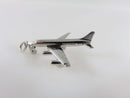 3D Sterling Silver Passenger Jet Airliner Sterling Charm Pendant Moving Wheels product image for Just Stuff I Sell, clear front view, neutral background, original listing photo, optimized descriptive alt text, centered composition variant 2
