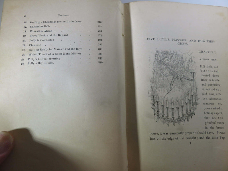 1880 Five Little Peppers and How They Grew Margaret Sidney D. Lothrop & Co - Just Stuff I Sell