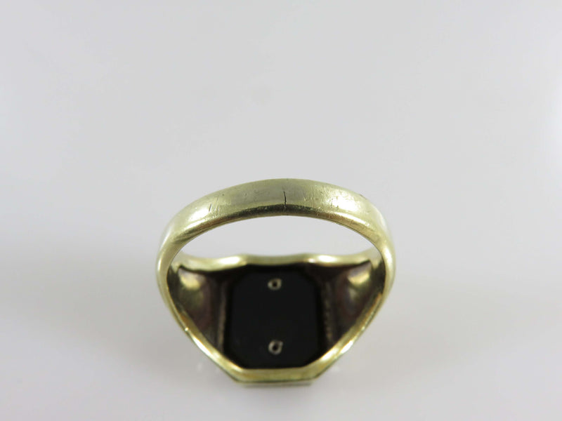 Freemason Mason Ring 14K Onyx Insert Size 10.5 Mid Century J.J. White Mfg. co