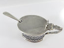 Sterling Silver & Cobalt Blue Glass Salt Cellar & Spoon c1900 Birmingham W.L & Co product image for Just Stuff I Sell, clear front view, neutral background, original listing photo, optimized descriptive alt text, centered composition variant 4