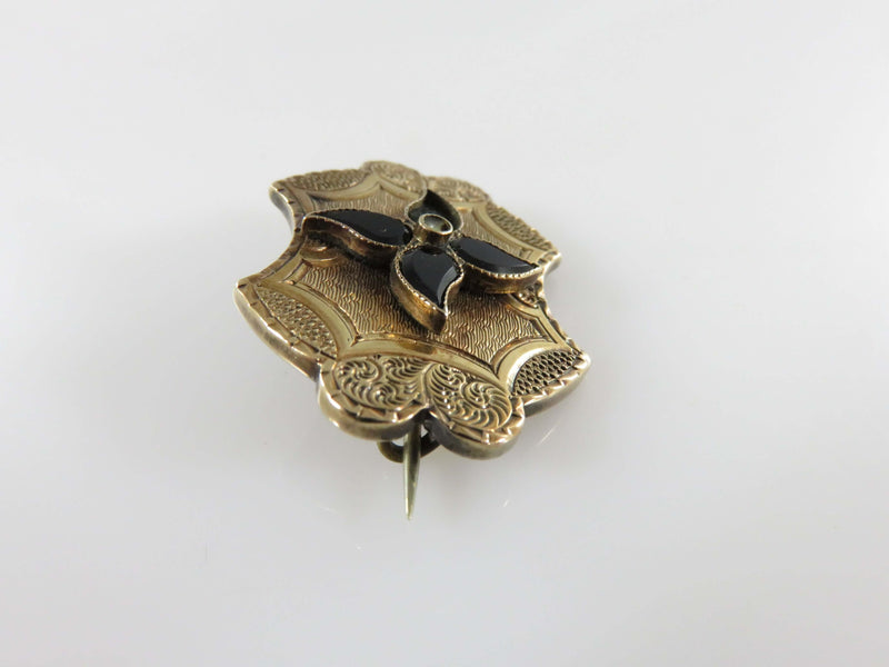 Antique Victorian 10K Gold Brooch Pendant for Repair