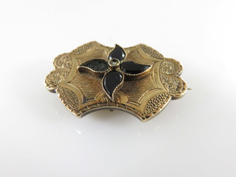 Antique Victorian 10K Gold Brooch Pendant for Repair