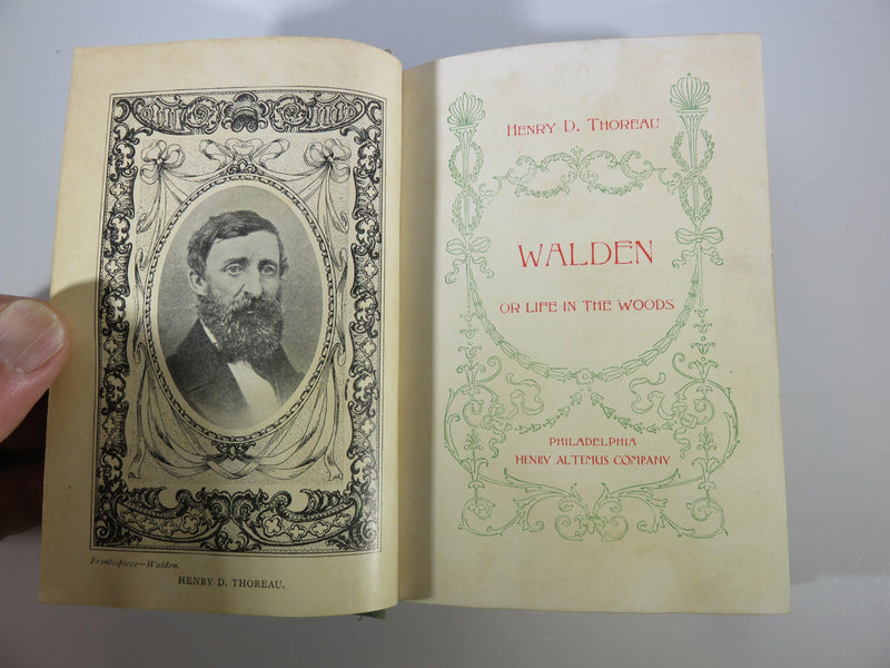 Walden Or Life in the Woods Henry D Thoreau 1908 Henry Altemus Company - Just Stuff I Sell