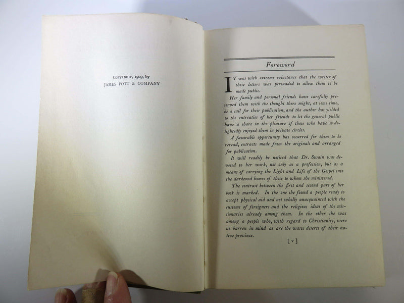 A Glimpse of India Dr. Clara A Swain 1909 James Pott & Company Hardcover - Just Stuff I Sell