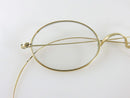 Antique GUDZ Gold Wire Rim Eyeglasses 4" Temples for restoration product image for Just Stuff I Sell, clear front view, neutral background, original listing photo, optimized descriptive alt text, centered composition variant 3