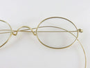 Antique GUDZ Gold Wire Rim Eyeglasses 4" Temples for restoration product image for Just Stuff I Sell, clear front view, neutral background, original listing photo, optimized descriptive alt text, centered composition variant 4