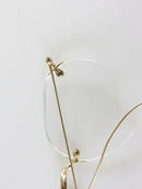 American Optical 10/12 Rimless Bi-Focal Eyeglasses for Restoration product image for Just Stuff I Sell, clear front view, neutral background, original listing photo, optimized descriptive alt text, centered composition variant 8