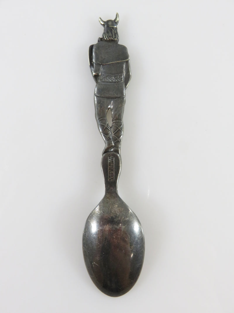 Vintage Figural Viking Spoon Th. Marthinsen e.p.n.s. Norway Collectible Spoon 4 1/8"