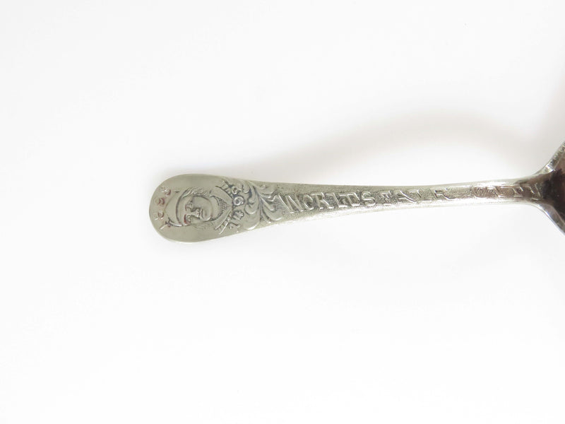 1893 Columbian Expo Worlds Fair City Fisheries Building Collector Spoon