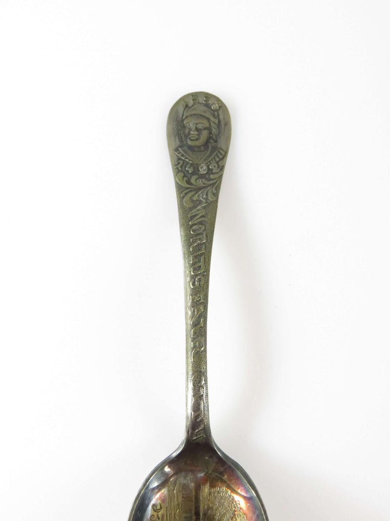 1893 Columbian Expo Worlds Fair City Art Palace Collector Spoon