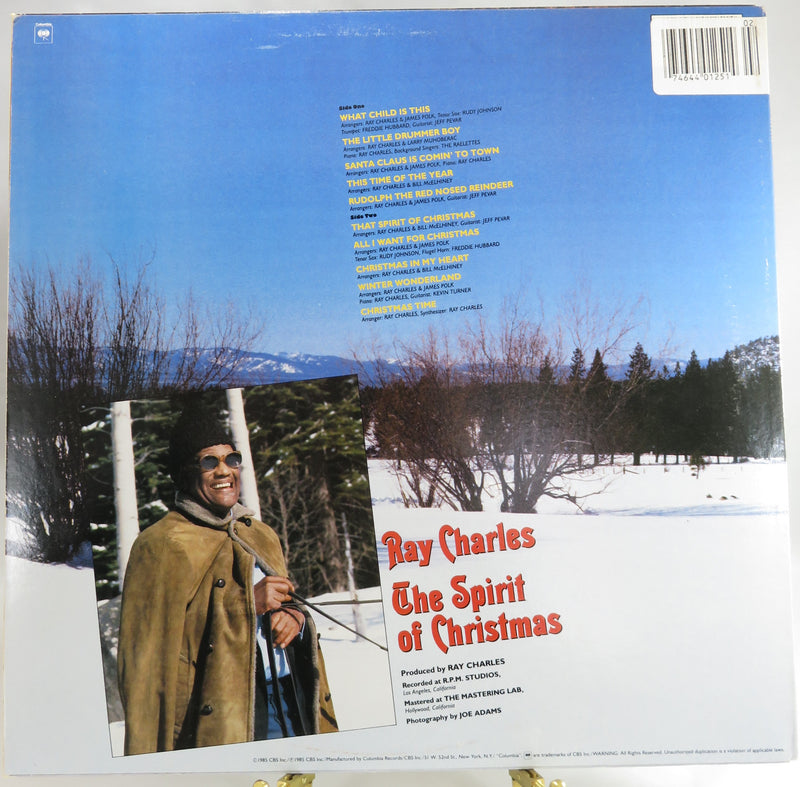Ray Charles The Spirit of Christmas Album 1985 CBS FC 40125