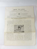 1921 Life Extension Institute How To Live A Monthly Journal of Health & Hygiene March and April Issues product image for Just Stuff I Sell, clear front view, neutral background, original listing photo, optimized descriptive alt text, centered composition variant 4