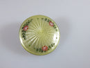 Norwegian Guilloche Yellow Enamel & Rose Brooch Circa 1891-1905 Clement Berg Oslo product image for Just Stuff I Sell, clear front view, neutral background, original listing photo, optimized descriptive alt text, centered composition variant 3