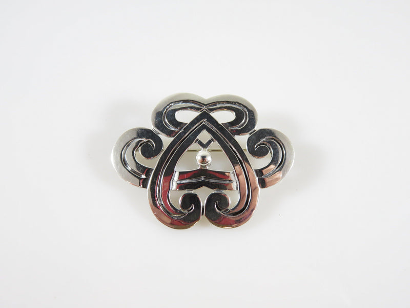 Modernist Mid Century Swirling Brooch From the Reveri Shop of Reveriano Castillo - Just Stuff I Sell
