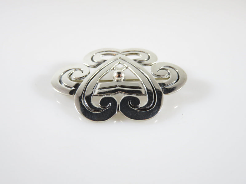 Modernist Mid Century Swirling Brooch From the Reveri Shop of Reveriano Castillo - Just Stuff I Sell