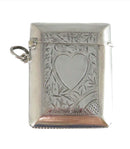 Lovely Circa 1911 Match Safe Vesta Pocket Watch Fob Sterling UK Arthur Barnett & Co product image for Just Stuff I Sell, clear front view, neutral background, original listing photo, optimized descriptive alt text, centered composition