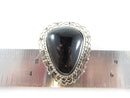 Vintage Polished Onyx Sterling Filigree Artisan Pendant Brooch Taxco Mexico - Just Stuff I Sell