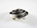 Vintage 3D Sterling Silver Modernist Spiraling Circle Brooch Pendant Old Mexico Silver - Just Stuff I Sell