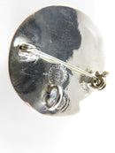 Vintage 3D Sterling Silver Modernist Spiraling Circle Brooch Pendant Old Mexico Silver - Just Stuff I Sell
