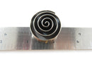 Vintage 3D Sterling Silver Modernist Spiraling Circle Brooch Pendant Old Mexico Silver - Just Stuff I Sell