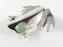 Sterling Silver Southwestern Style Tree Frog Brooch Jade Eyes Great Falls Metal Works - Just Stuff I Sell