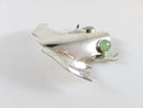 Sterling Silver Southwestern Style Tree Frog Brooch Jade Eyes Great Falls Metal Works - Just Stuff I Sell