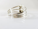 Sterling Silver 3 Wire Navajo Carol Felley Style Story Teller Cuff 1 1/4" Deep x 6" - Just Stuff I Sell