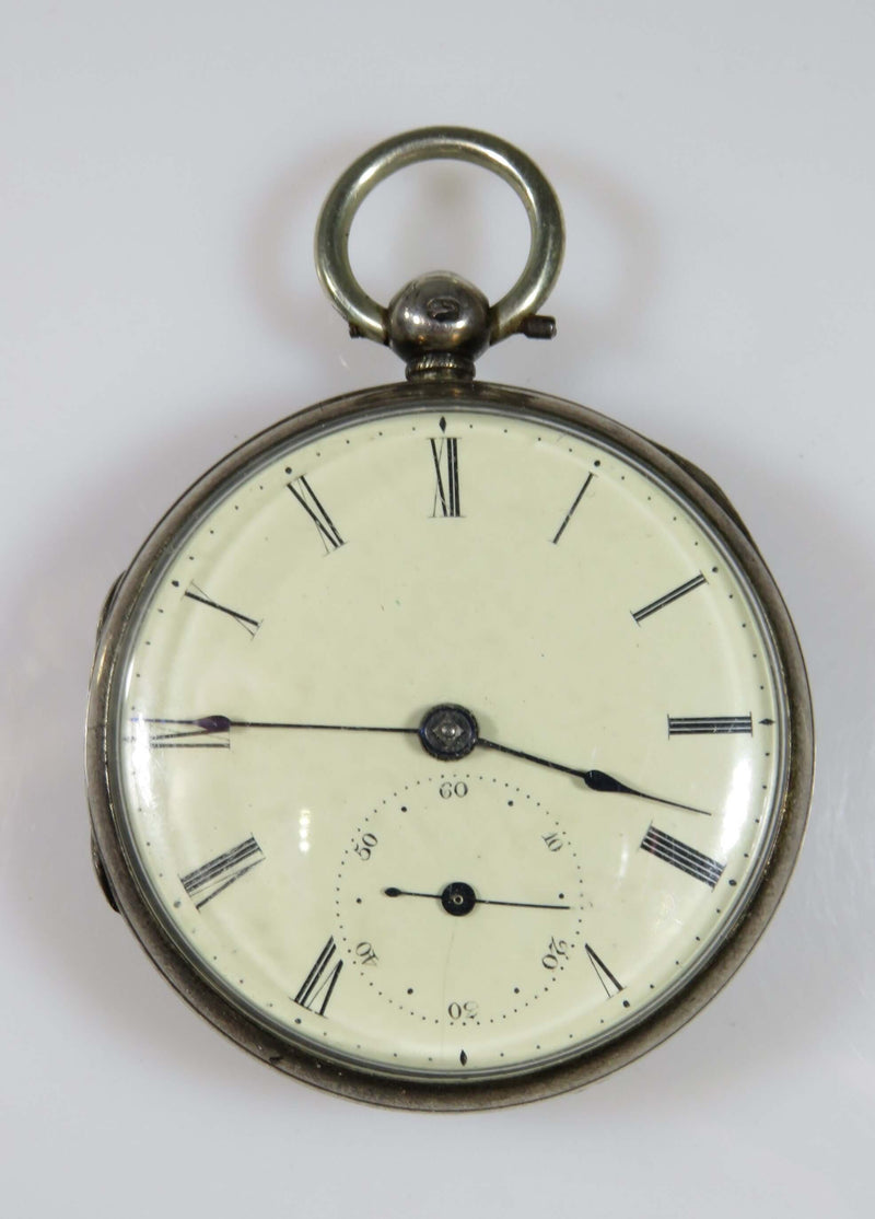 c1840 Silver Fusee Pocket Watch UK Improved Detached Lever Escapement 45mm